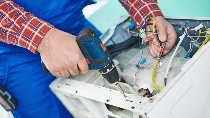 Sincan Fagor Fagor çamaşır makinesi kart tamiri – Su almama arızası orijinal parça ile giderildi. - Teknik servis örneği